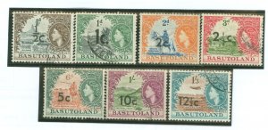 Basutoland #61-64/66-68a Used Single