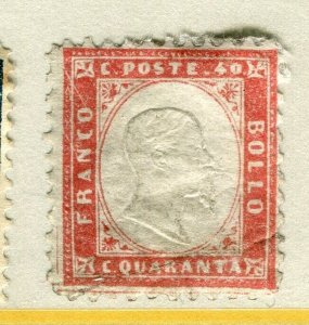 ITALY; 1862 early classic Victor issue Mint unused Shade of 40c. value