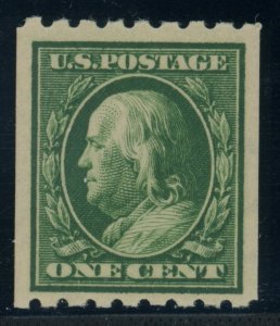 US Stamp #390 Franklin 1c - PSE Cert - VF 80 - MNH - SMQ $20.00 