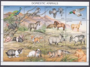 1995 Uganda 1572-1587ZB Domestic animals 19,00 €