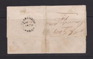 Great Britain 1855 Type QV 4d Rose on Jamaica 1859 Local Cover SG#Z9