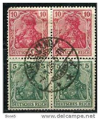 Germany 1905 Mi W8 Used Combination