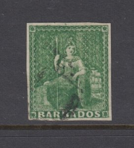 Barbados, Scott 5a (SG 7), used (shallow thin spot)