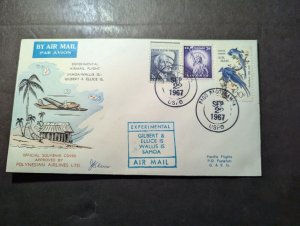 1967 USA American Samoa Airmail Cover Pago Pago to Gilbert and Ellice Islands