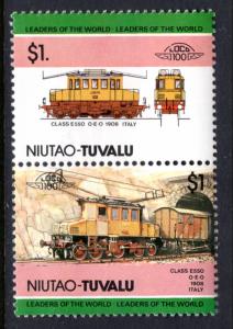 Tuvalu Niutao 19 Trains MNH VF