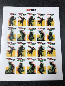 US 5480-83 Hip Hop B-Boy Pane of 20 Forever Stamps Mint Never Hinged