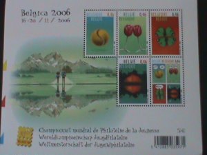 ​BELGIUM- 2006-BELGICA'06 INTERNATIONAL STAMP SHOW SHEET-MNH S/S-VERY FINE