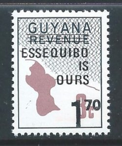Guyana #520 NH Map Revenue Ovpt Essequibo & Surcharged ...