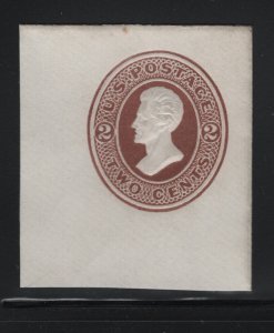 U78 XF unused full corner cut square with nice color cv $ 35 ! see pic !