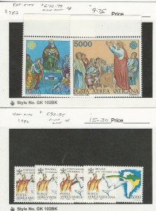 Vatican City, Postage Stamp, #C73-C74, C92-C95 Mint NH, 1983-92, JFZ