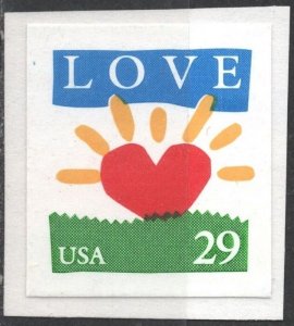 SC#2813 29¢ Love Booklet Single (1994) SA