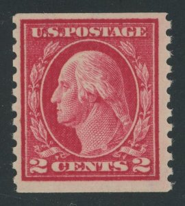 USA 444 - 2 cent Type I Single Line Wmk coil single - F/VF Mint never hinged