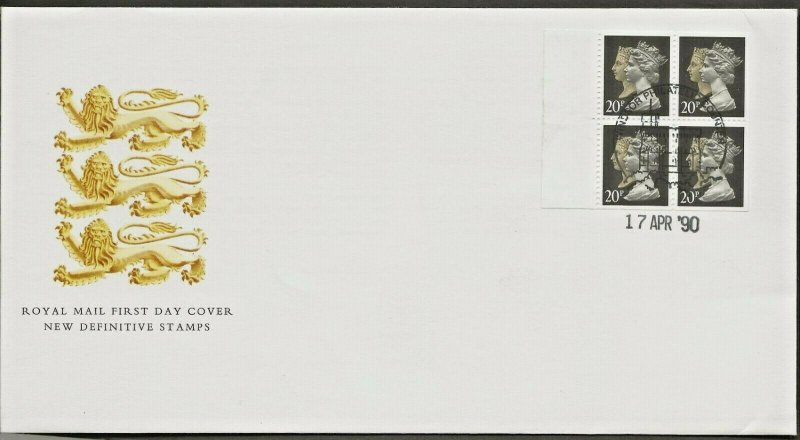 17/4/1990- 80p HARRISON PENNY BLACK ANNIVERSARY BOOKLET FDC