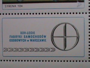 POLAND-1976-SC# 2180-3- 25TH ANNIV: ZERAN AUTOMOBILE FACTORY, WARSAW, CTO-SHEET