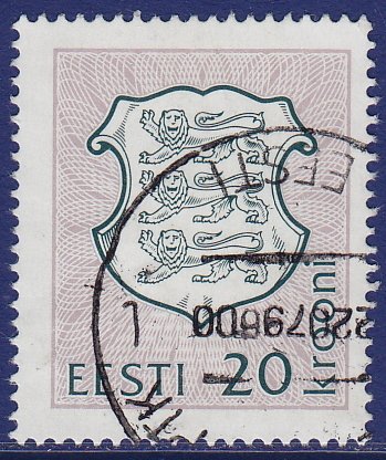 Estonia - 1993 - Scott #223 - used - Arms