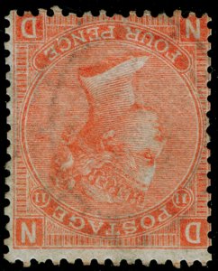 SG94Wi, 4d vermilion plate 11, M MINT. Cat £625. WMK INV. ND 