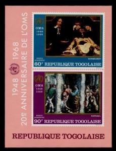 Togo 646-9, C93-4a MNH WHO, Art, Paintings