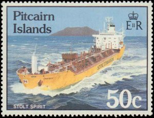 Pitcairn Islands #258-261, Complete Set(4), 1985, Ships, Never Hinged