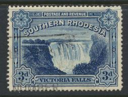 Southern Rhodesia  SG 35b  SC# 37A   Used    perf 14  Victoria Falls see deta...