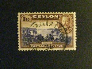 Ceylon #274 used pinhole a198.9251