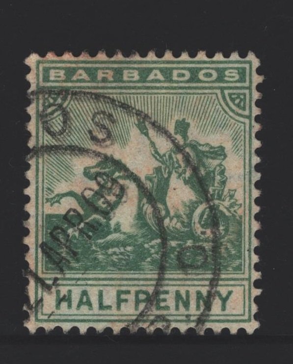 Barbados Sc#92 Used