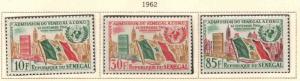 Senegal Scott 207-209 MNH** UN, Flag stamp set 1962