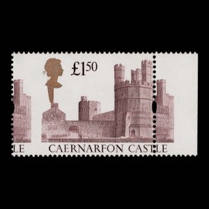 Great Britain 1992 (Variety) £1.50 Caernarfon Castle design shift ...
