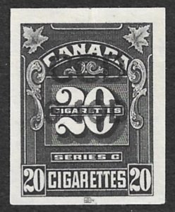 CANADA Series C - 20 CIGARETTES TAX PAID REVENUE Brandon C-371 Used