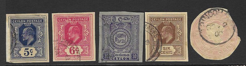 Ceylon 5 Cut Squares Used - S32587