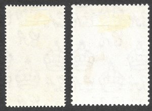 MH 1948 British Kenya, Uganda, Tanzania Royal Anniversary Set, Scott #92*-#93*