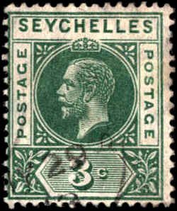 Seychelles #64, Incomplete Set, 1912, Used