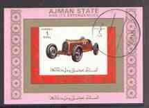 Ajman 1972 Cars individual imperf sheetlet #08 cto used a...