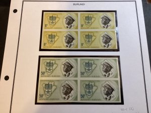 ICOLLECTZONE Burundi 40-41 imperf blocks XF NH (C300)