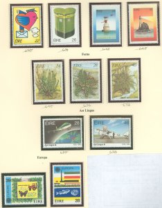 Ireland #653-661/667-668 Mint (NH) Single (Complete Set) (Europa) (Lighthouses) (Love) (Plane)