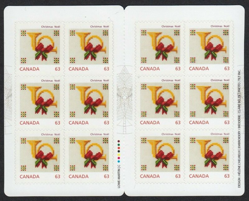 DEER, HORN,CHRISTMAS TREE = Set of 3 Booklets MNH Canada 2013 #2689a-91a