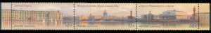 2013 Russia 1922-1924strip UNESCO - Historical Center of St. Petersburg 5,40 €