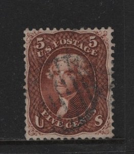 75 VF used neat grid cancel with nice color ! see pic !