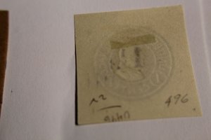 US U496b  CUT SQUARE UNUSED