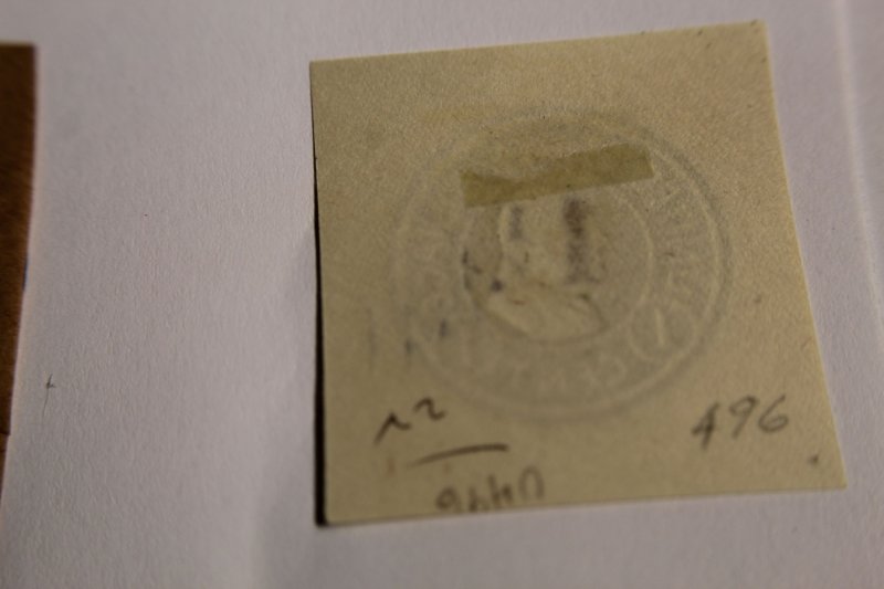 US U496b  CUT SQUARE UNUSED