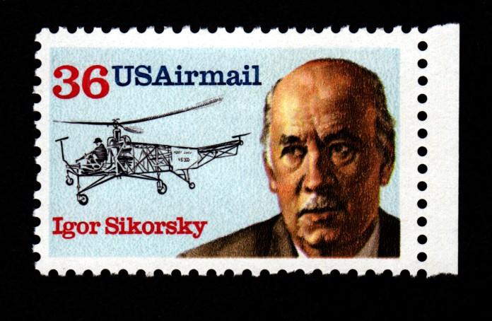 U.S. 36 Cent Igor Sikorsky Mint Air Mail!