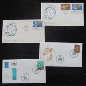 ZS-T102 UNITED NATIONS - Fdc, 1967, 1971, Lot Of 4 Different Covers