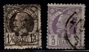 Romania Scott 80-81 Used King Carol 1