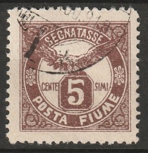 Fiume 1919 Sc J14 postage due used