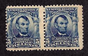 304 Mint,OG,NH... Pair... SCV $300.00