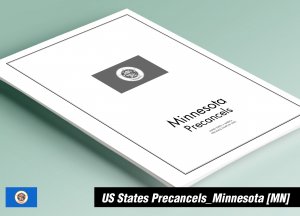 PRINTED MINNESOTA [TOWN-TYPE] PRECANCELS STAMP ALBUM PAGES (133 pages)