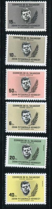 El Salvador #747-9,C211-3 MNH (Box1)