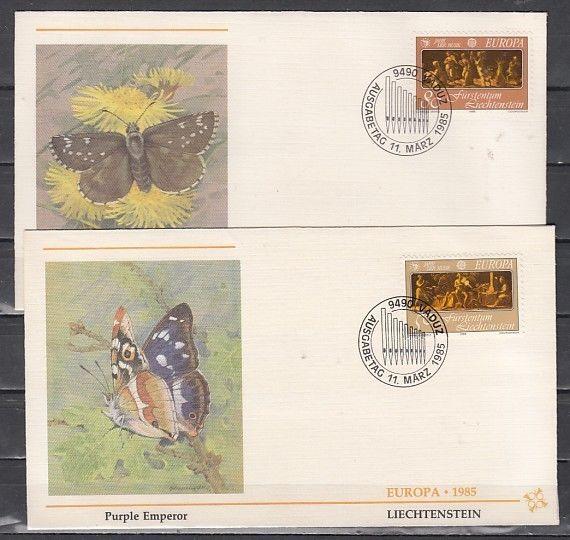 Liechtenstein, Scott cat. 804-805. Europa-Music Year. 2 First day covers. ^