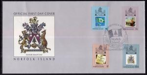 Norfolk Island 457-460 U/A FDC