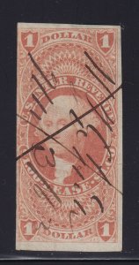 R70a F-VF used revenue neat cancel with nice color cv $ 50 ! see pic !