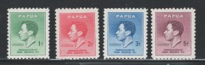 Papua New Guinea 1937 Coronation Scott # 118 - 121 MH